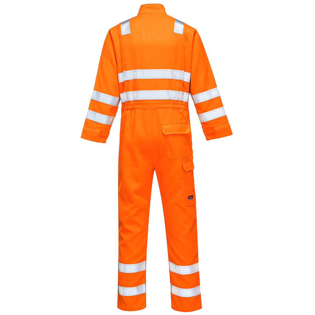 Portwest MV91 Modaflame Work HVO Multi-Norm FR Coverall in Orange, back view