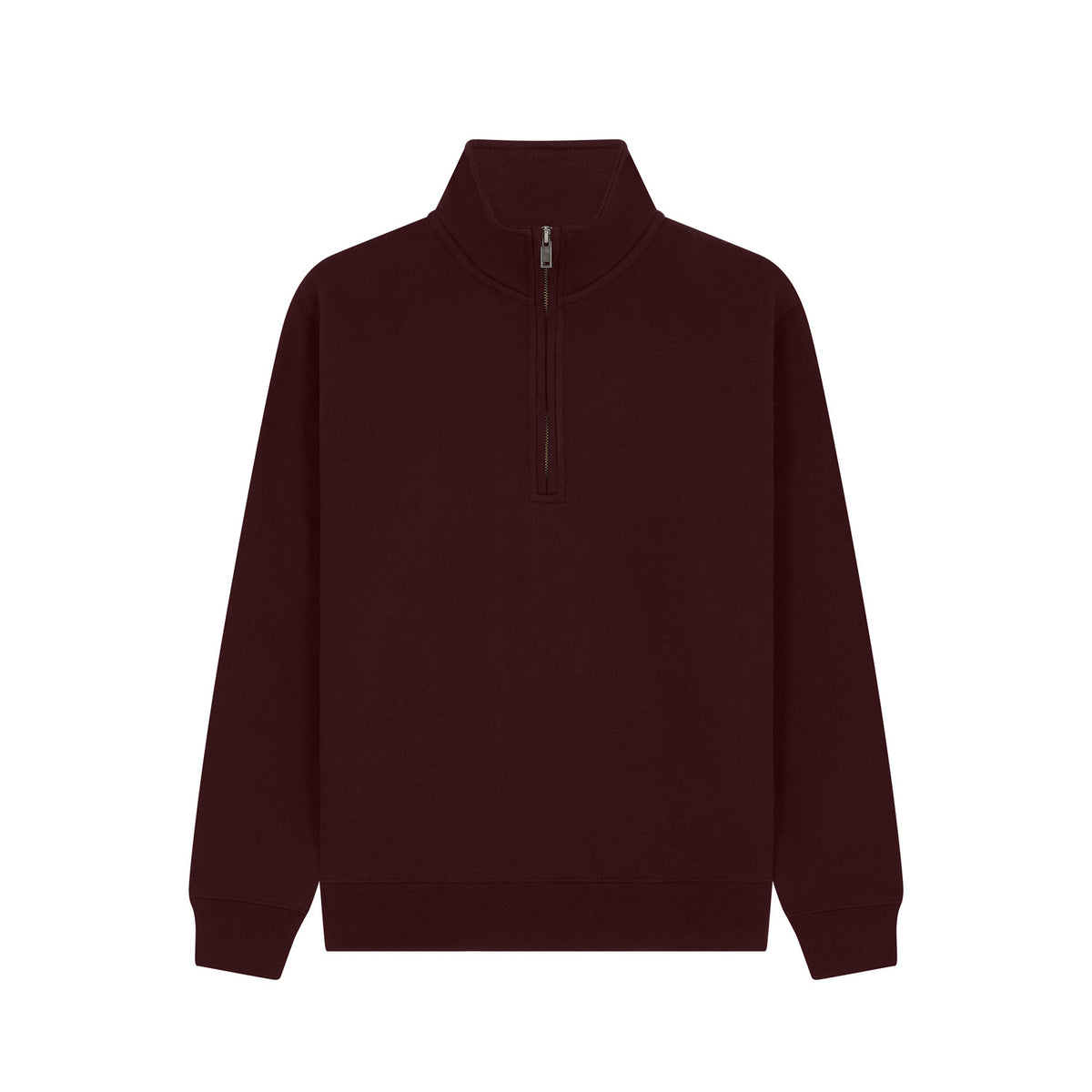 Cotton Ridge W75 Lunar Premium Quarter Zip Sweatshirt in Maroon