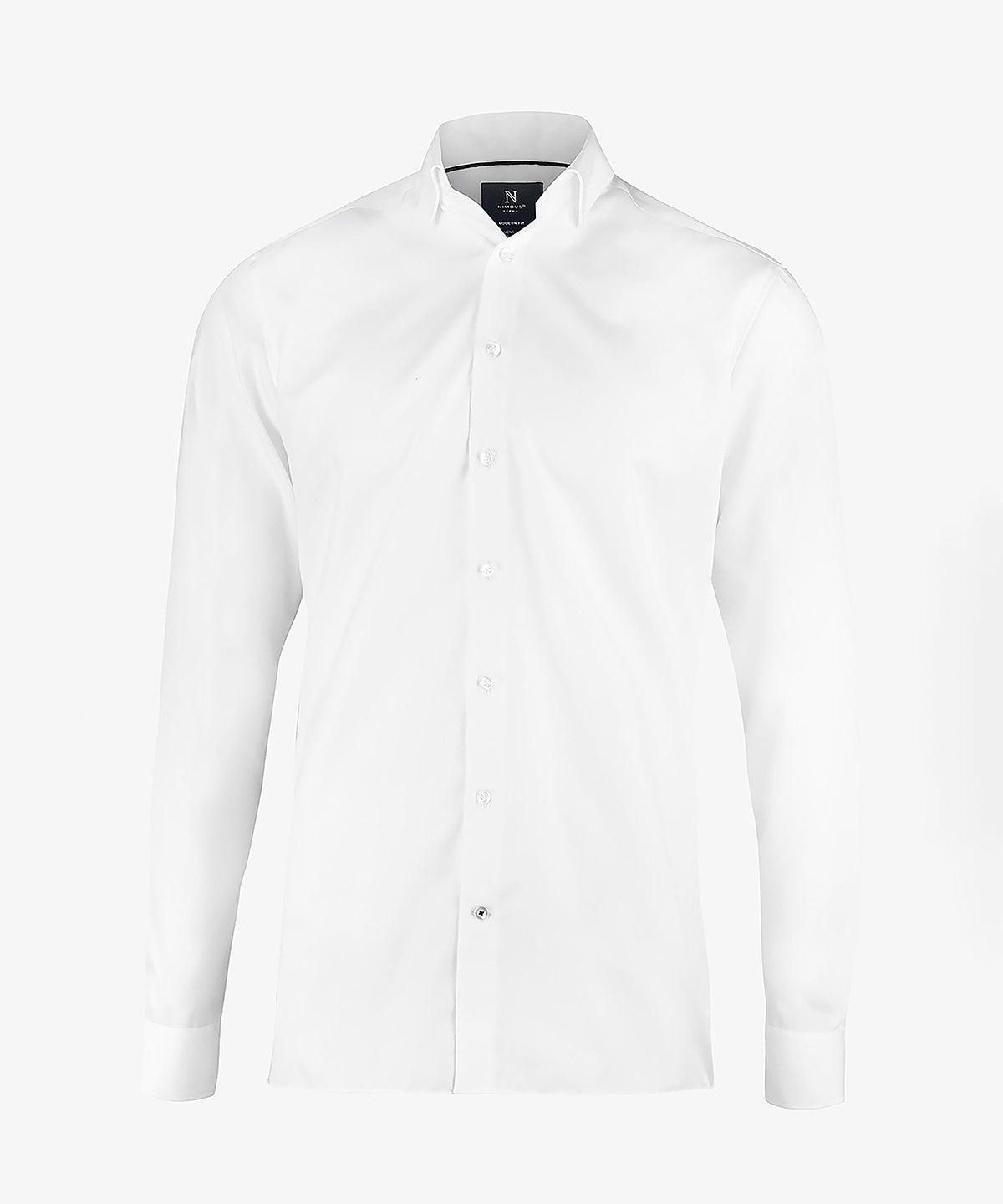 Nimbus Portland modern fit – super non-iron business shirt in White, front view
