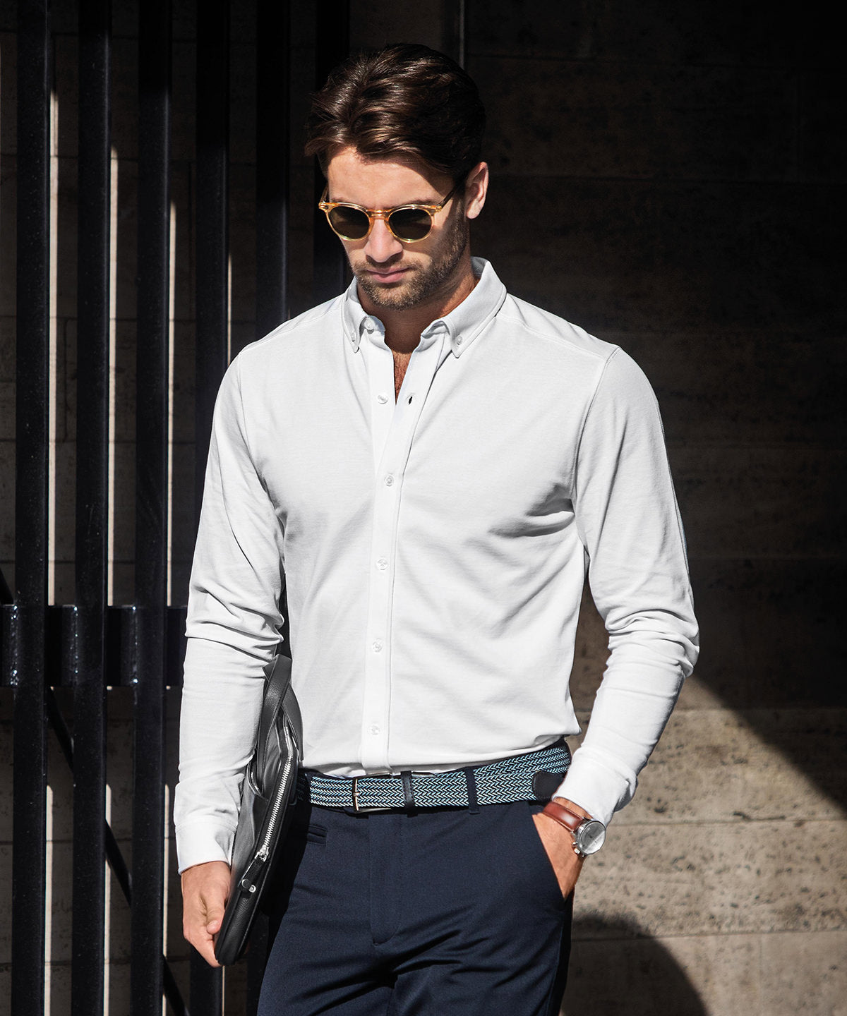 Nimbus Kingston – stretch deluxe piqué shirt, lifestyle photo