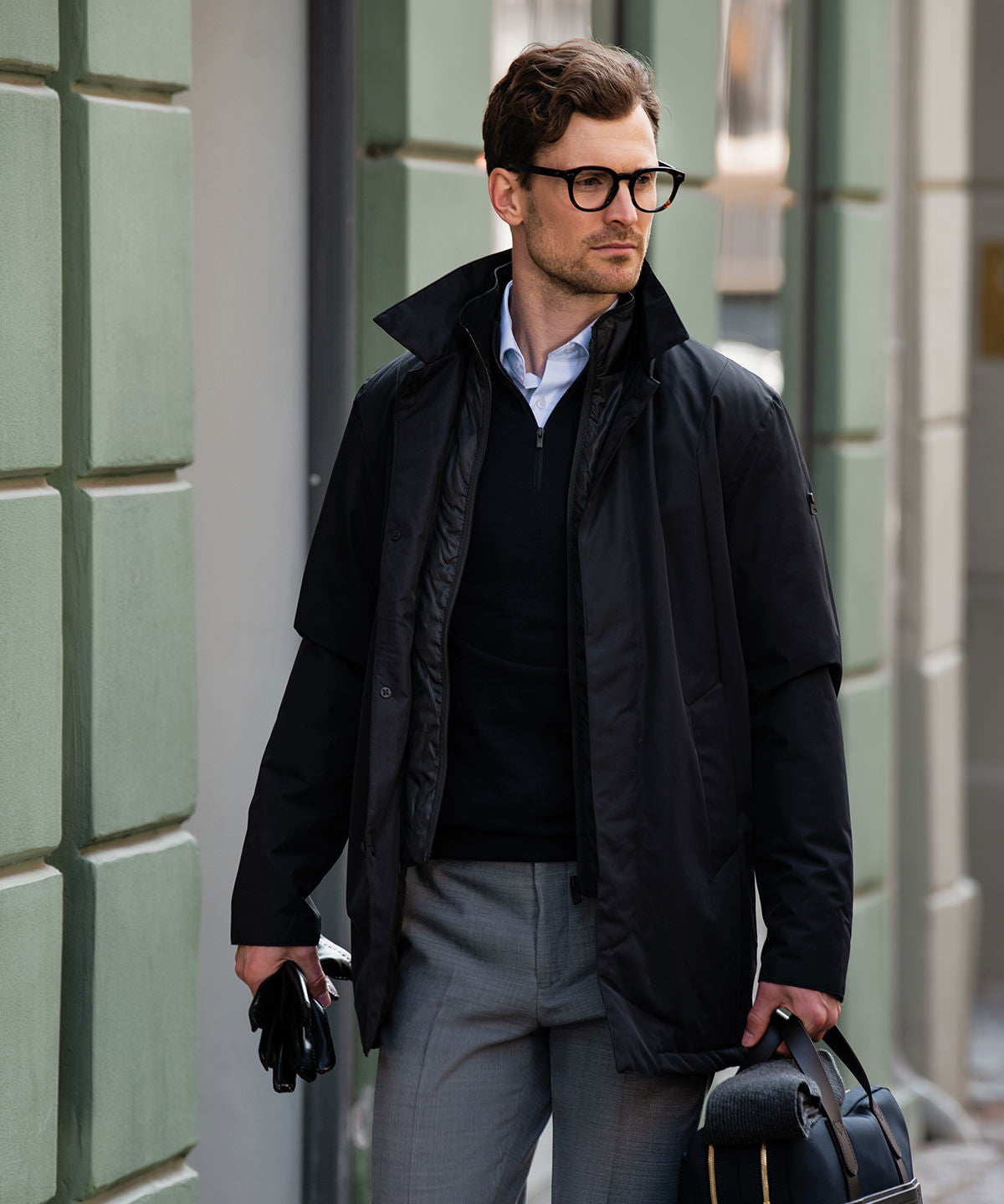 Nimbus Abington jacket in Black, lifestyle photo
