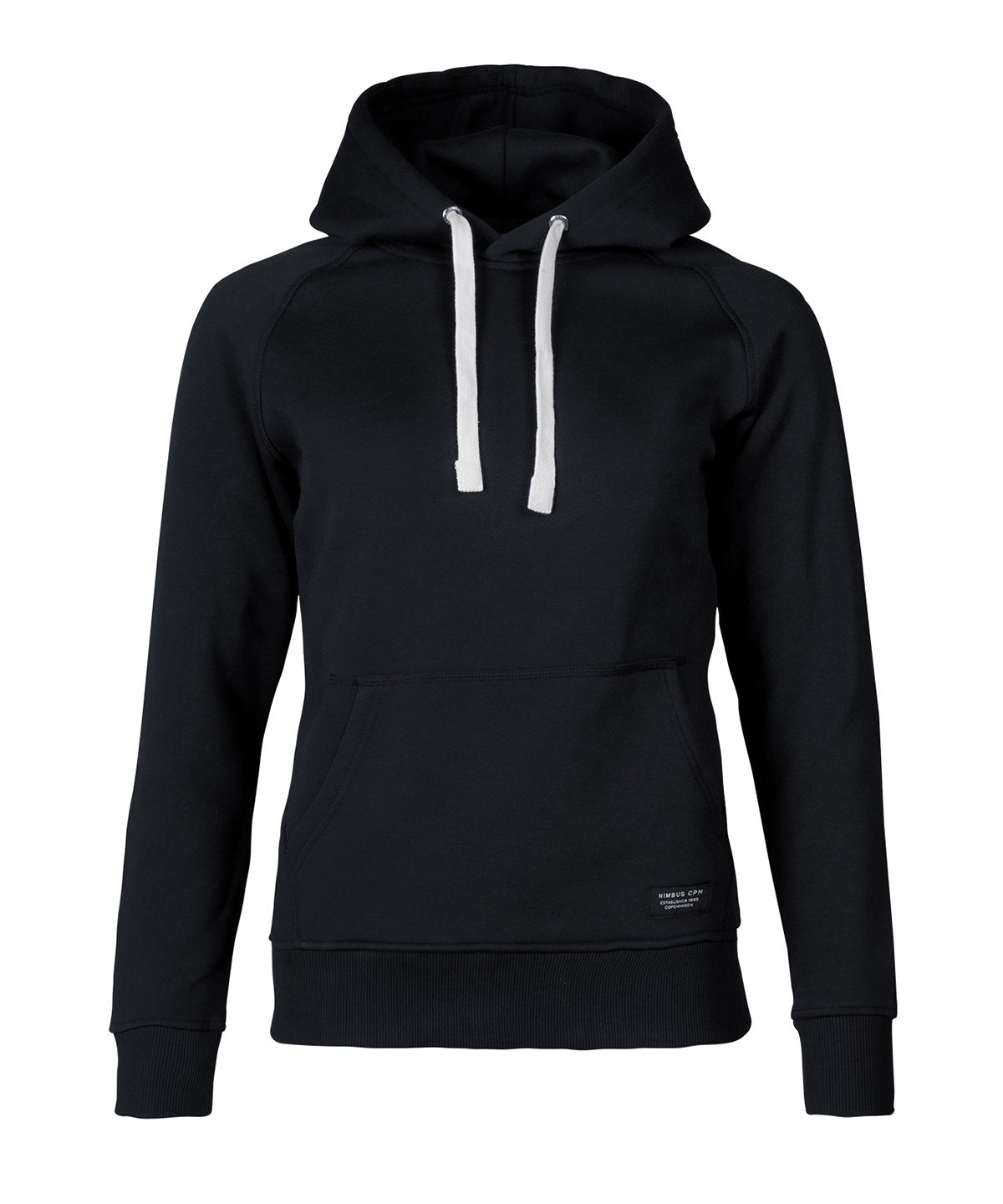 Nimbus Women’s Brownsville – fashionable hooded sweatshirt in Black, front view