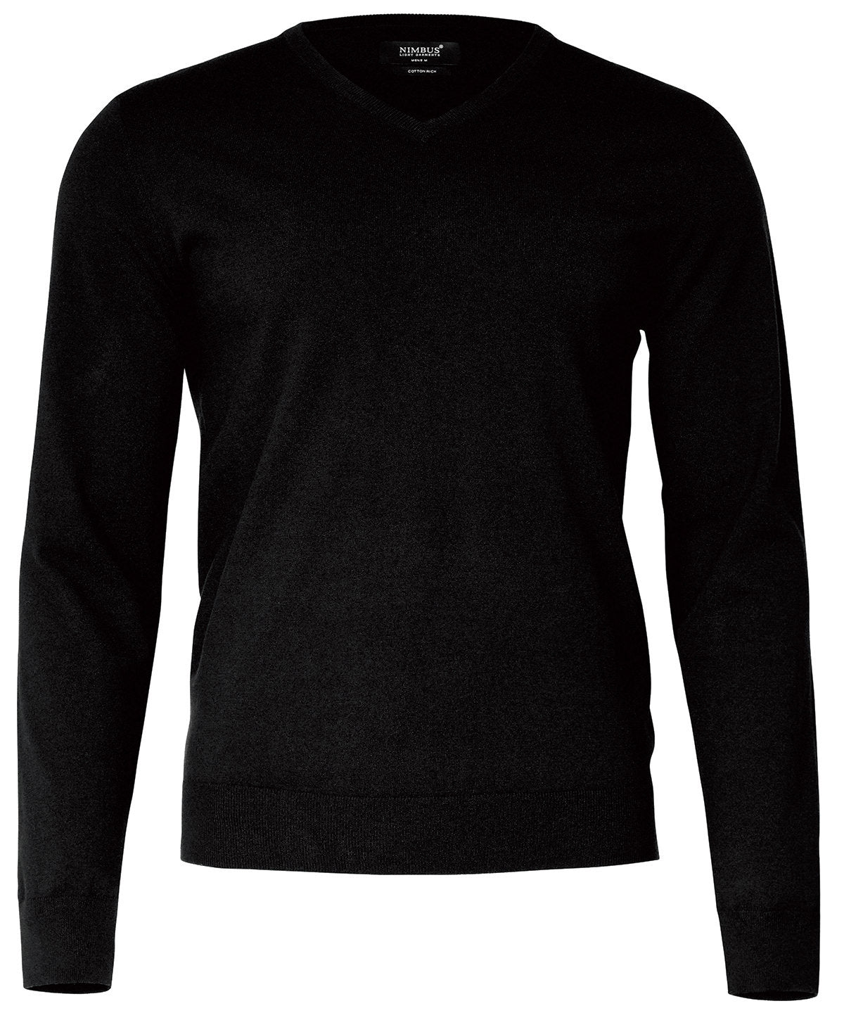 Nimbus Brighton – elegant v-neck knit in Black, front view