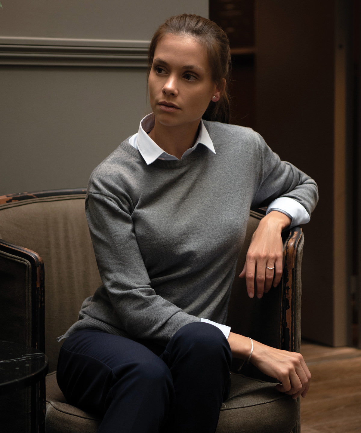 Nimbus Women’s Beaufort – extra fine Cashwool merino knit, lifestyle photo