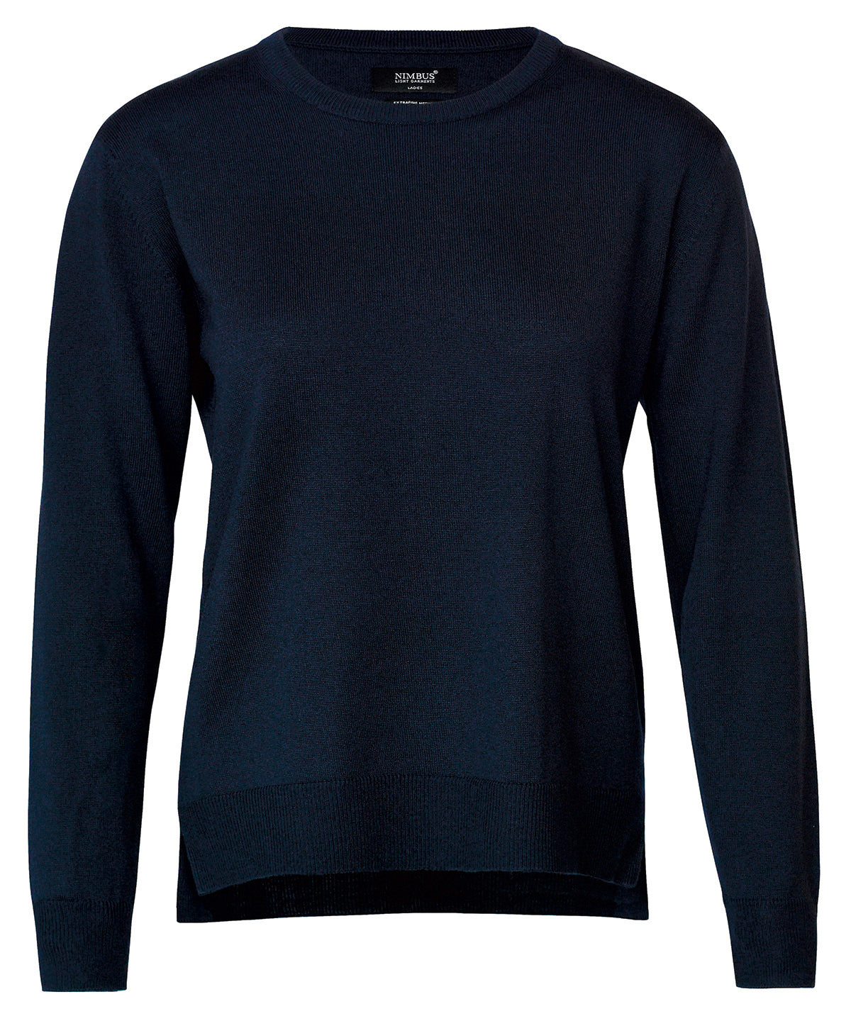 Nimbus Women’s Beaufort – extra fine Cashwool merino knit in Navy, front view