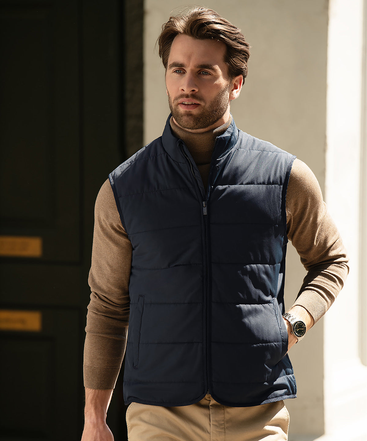 Nimbus Hudson – horizontal quilted gilet, lifestyle photo