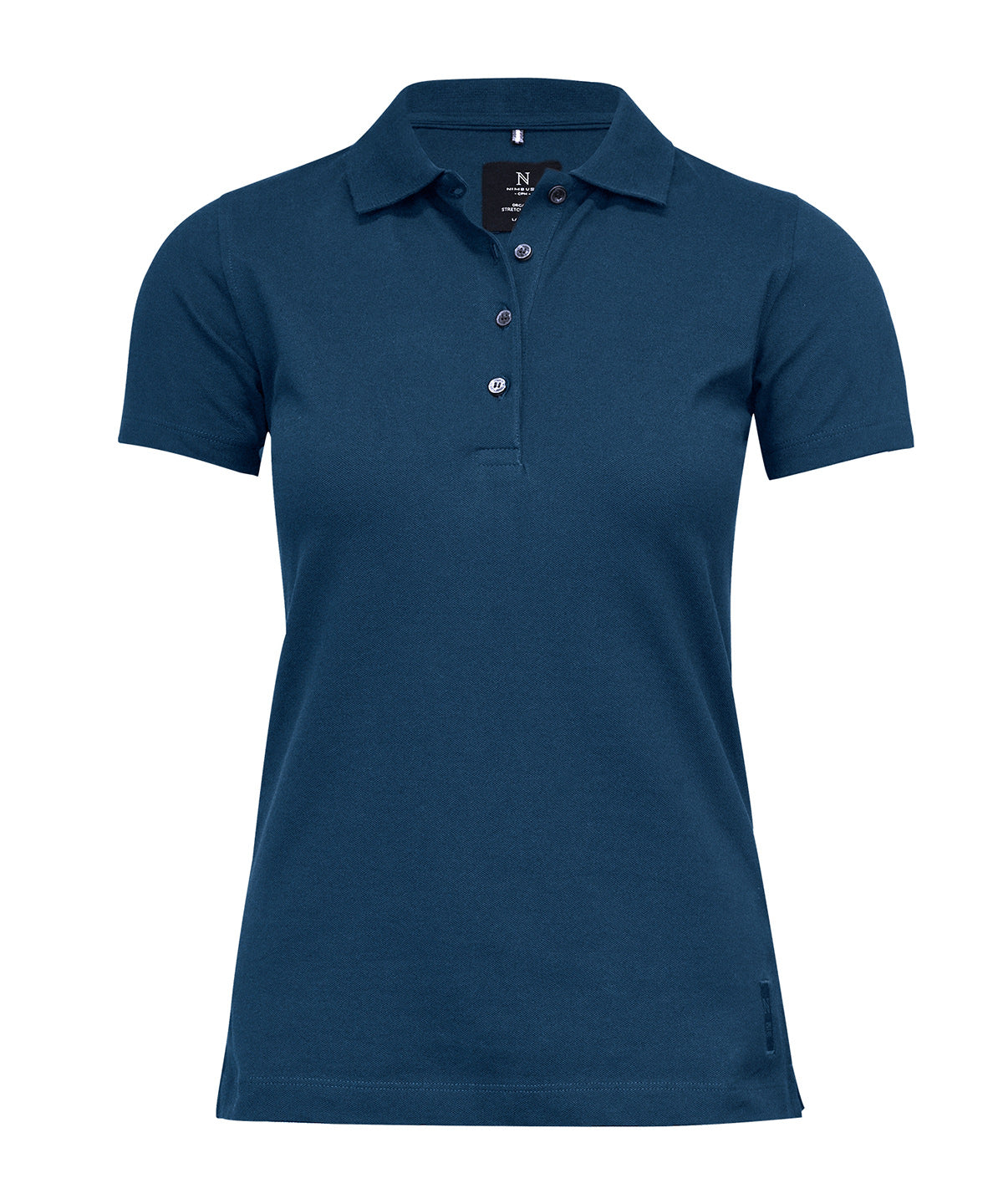 Nimbus Women’s Harvard classic – stretch deluxe polo in Indigo, front view