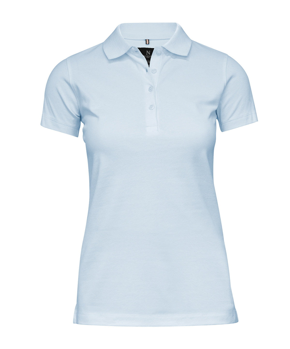 Nimbus Women’s Harvard classic – stretch deluxe polo in Sky Blue, front view