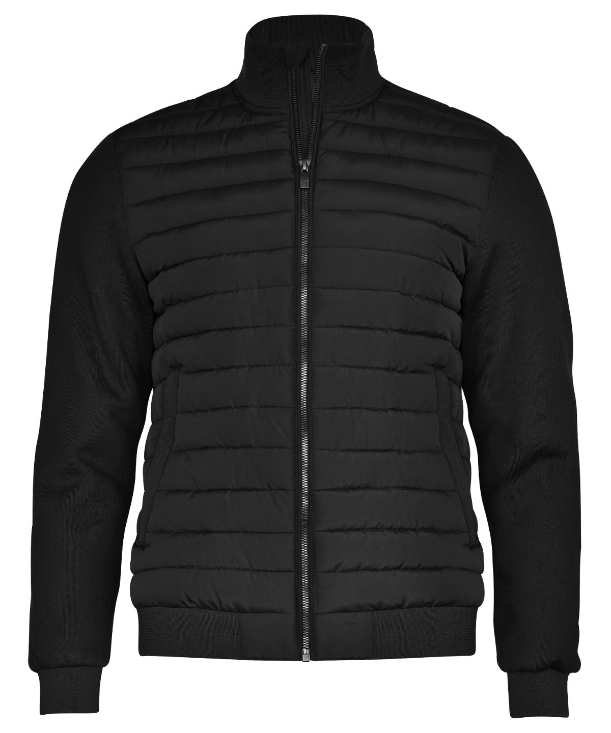 Nimbus Crescent jacket in Black, front view