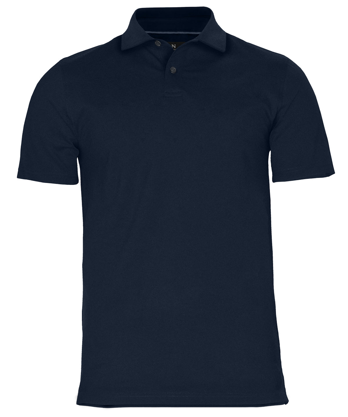 Nimbus Princeton - Stretch deluxe cutaway polo in Dark Navy, front view