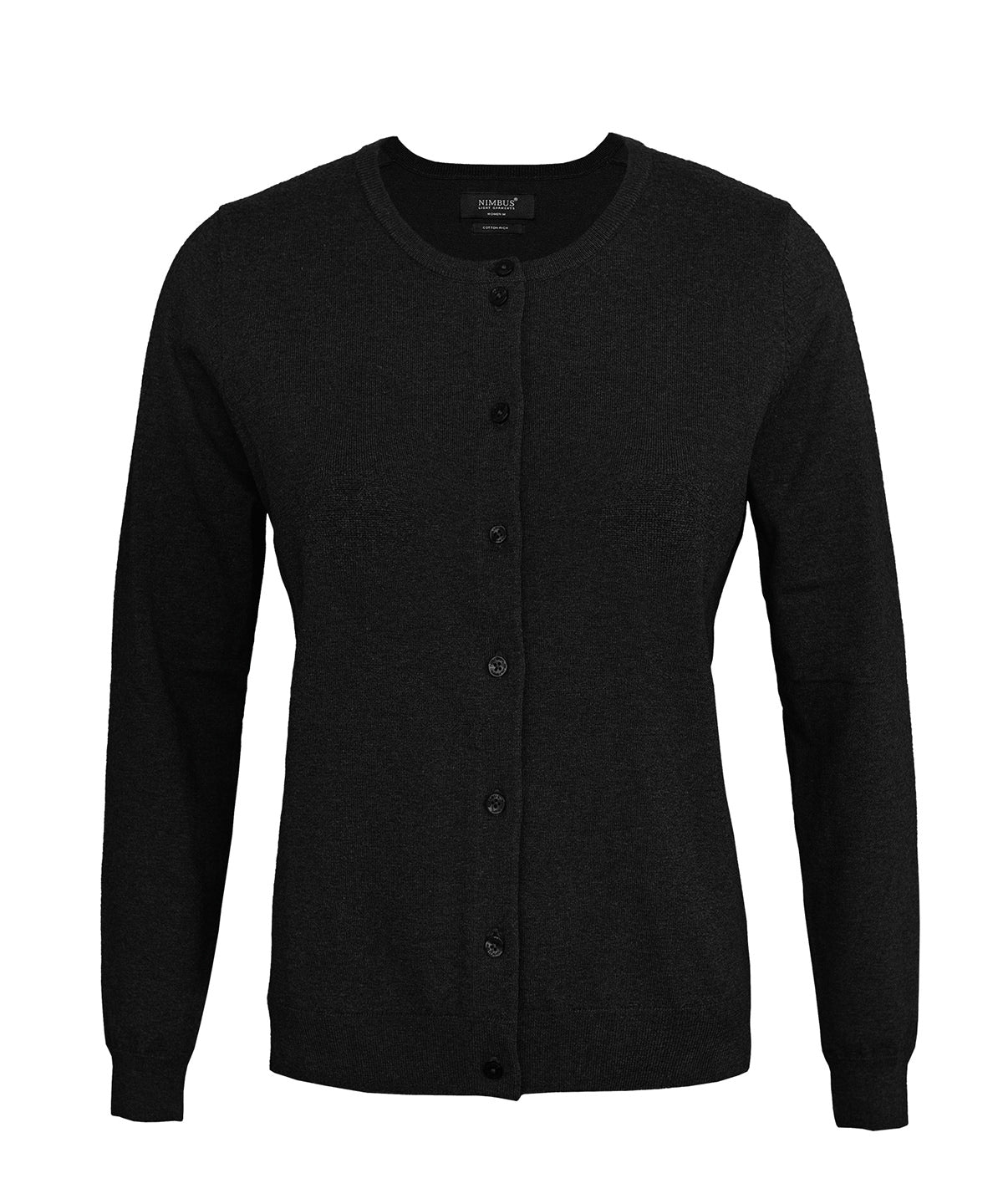 Nimbus Women’s Brighton cardigan in Black, front view