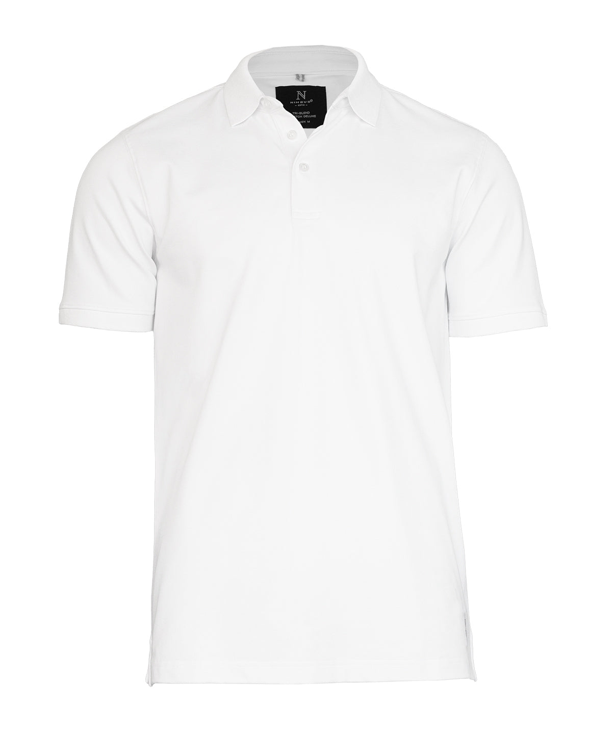 Nimbus Altavista – tri-blend deluxe polo in White, front view