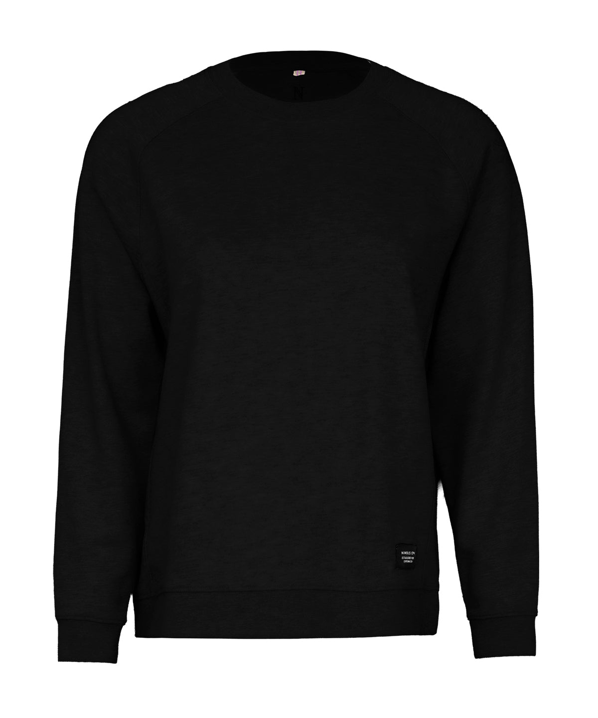 Nimbus Women’s Georgetown – timeless luxury crew neck in Black, front view