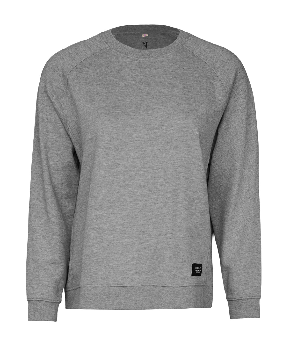 Nimbus Women’s Georgetown – timeless luxury crew neck in Grey Melange, front view