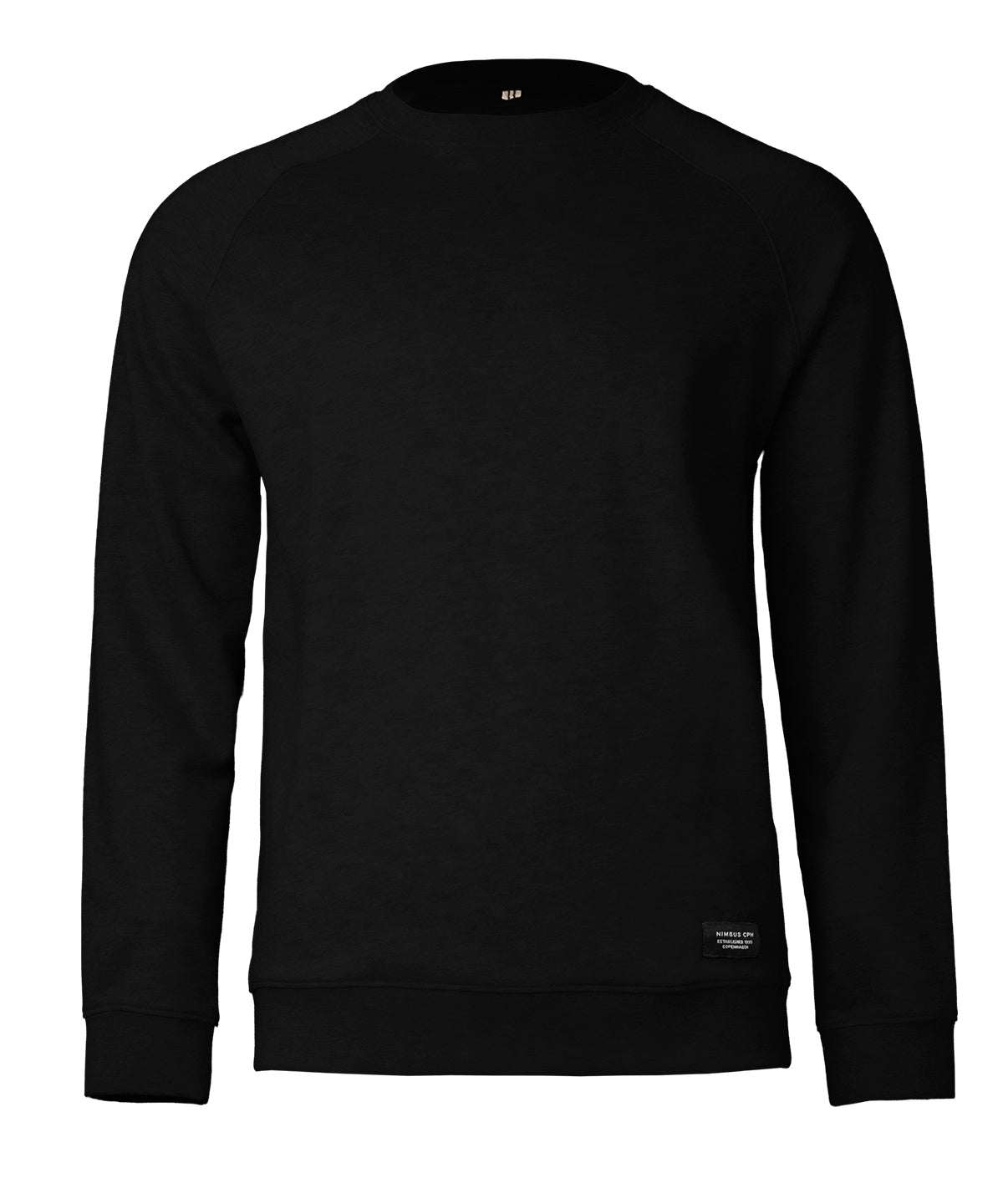 Nimbus Georgetown – timeless luxury crewneck in Black, front view