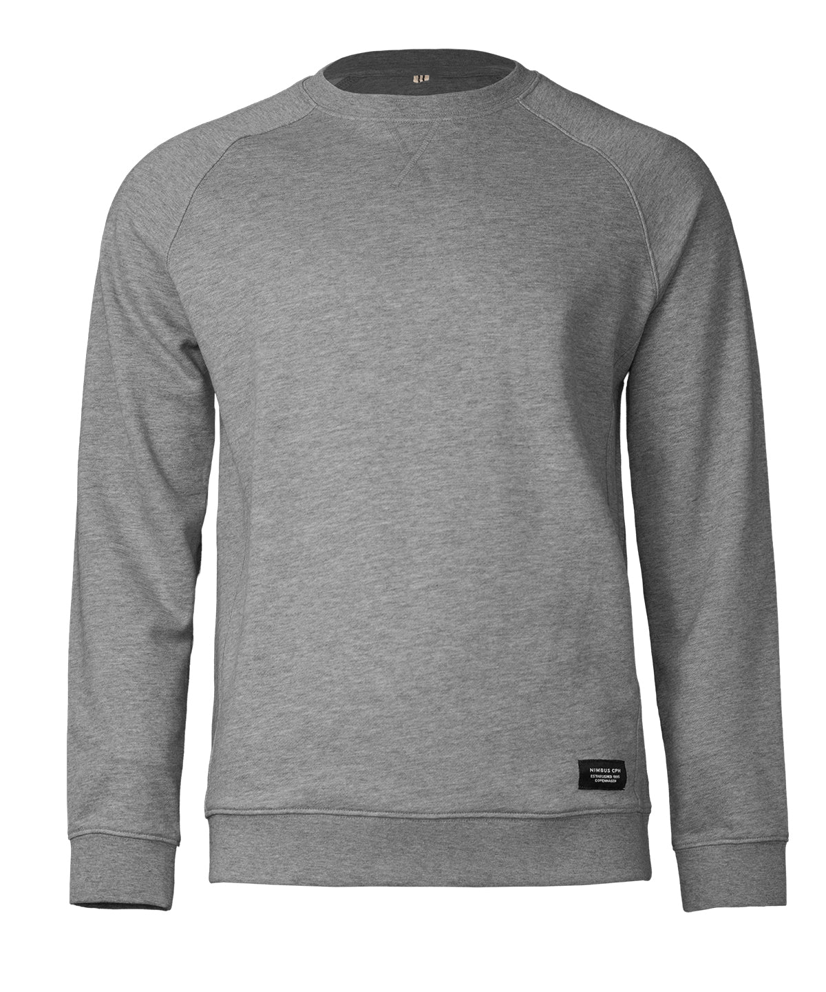 Nimbus Georgetown – timeless luxury crewneck in Grey Melange, front view