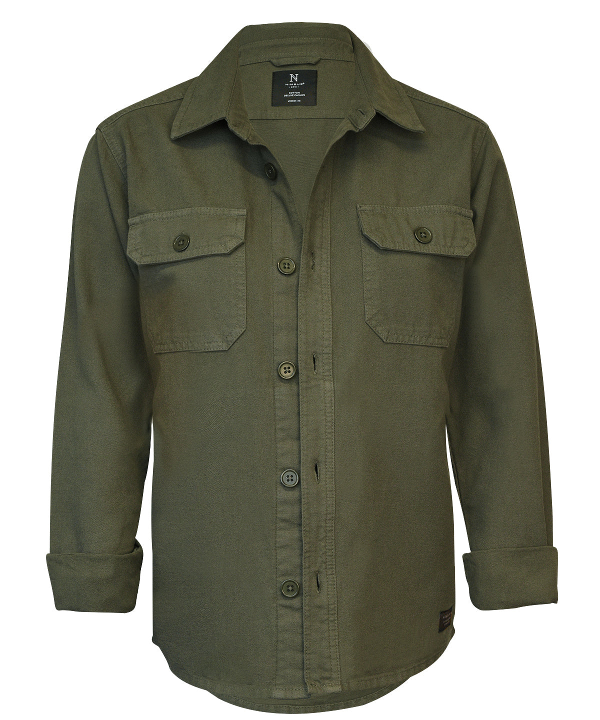 Nimbus Napa unisex – versatile overshirt in Light Olive, front view
