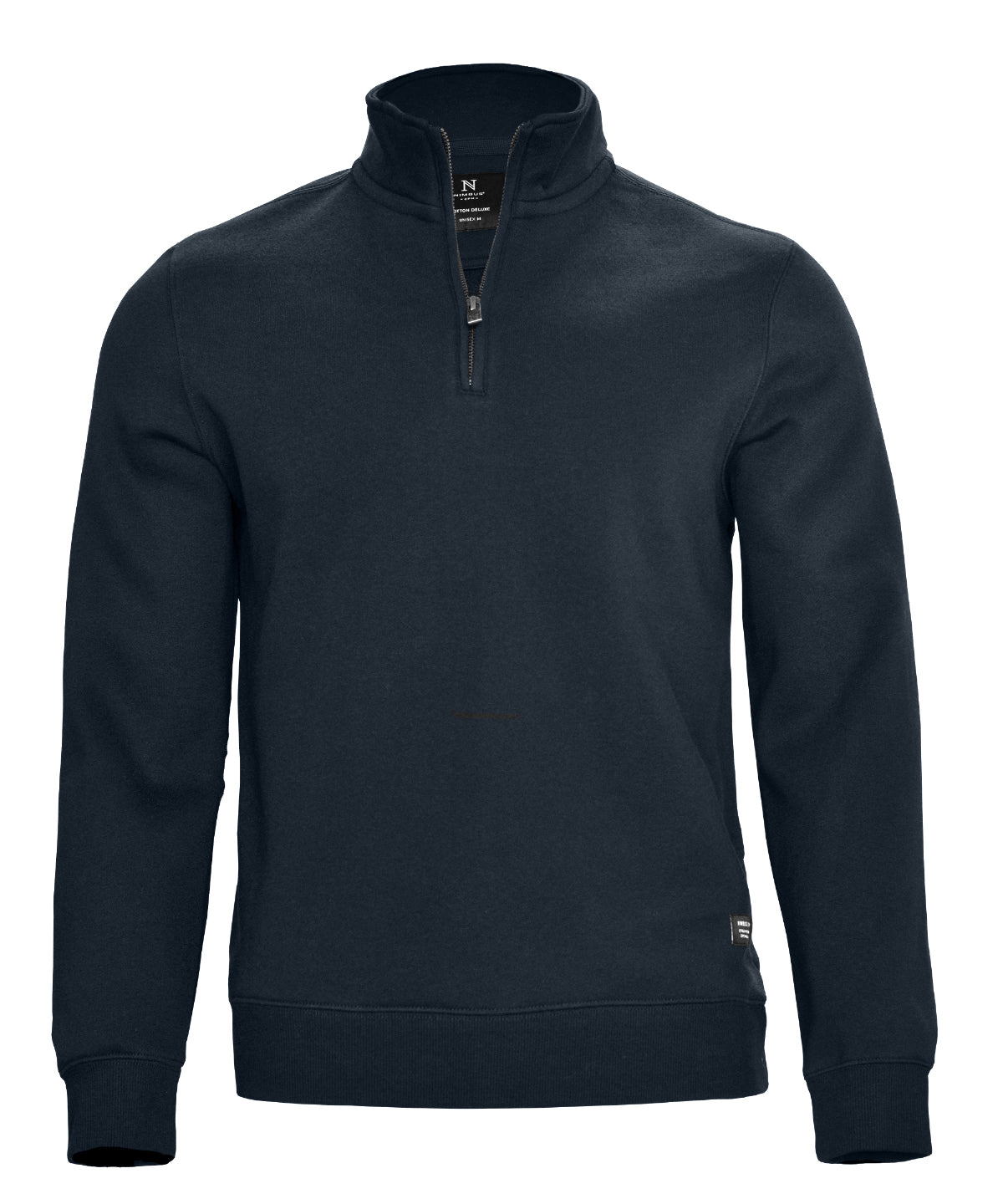 Nimbus Glendale unisex 1/4-zip sweatshirt in Navy, front view