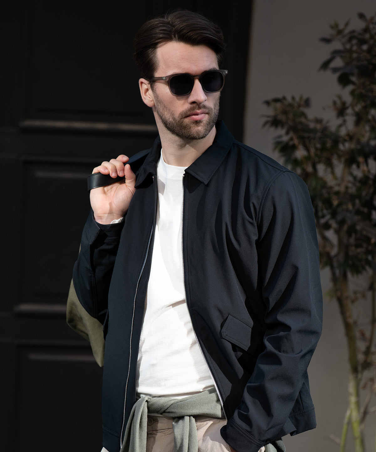 Nimbus Detroit unisex jacket in Dark Navy, lifestyle photo