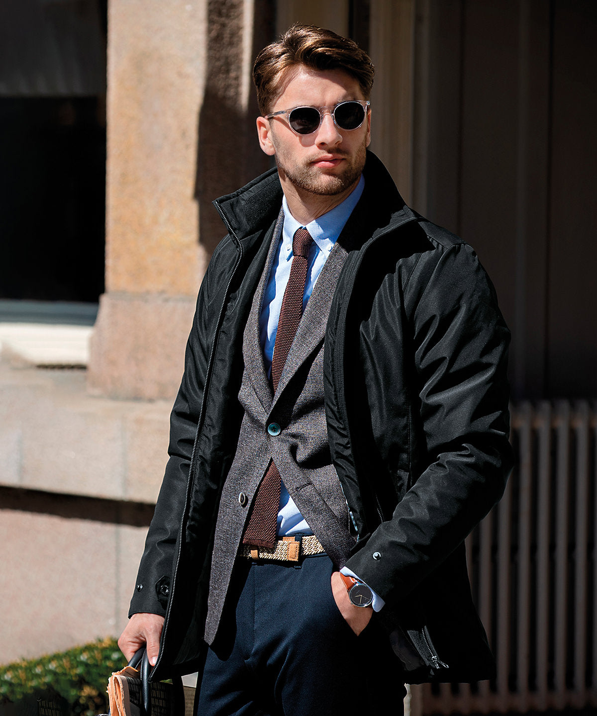 Nimbus Bellington – warm business jacket in Black, lifestyle photo
