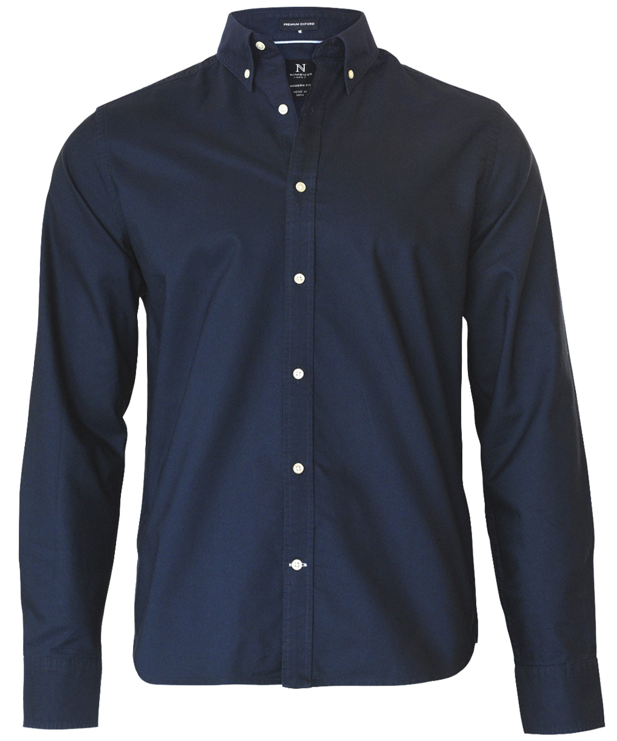 Nimbus Rochester modern fit – classic Oxford shirt in Ocean Blue, front view