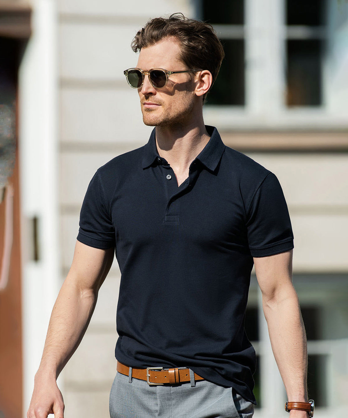 Nimbus Harvard classic – stretch deluxe polo, lifestyle photo