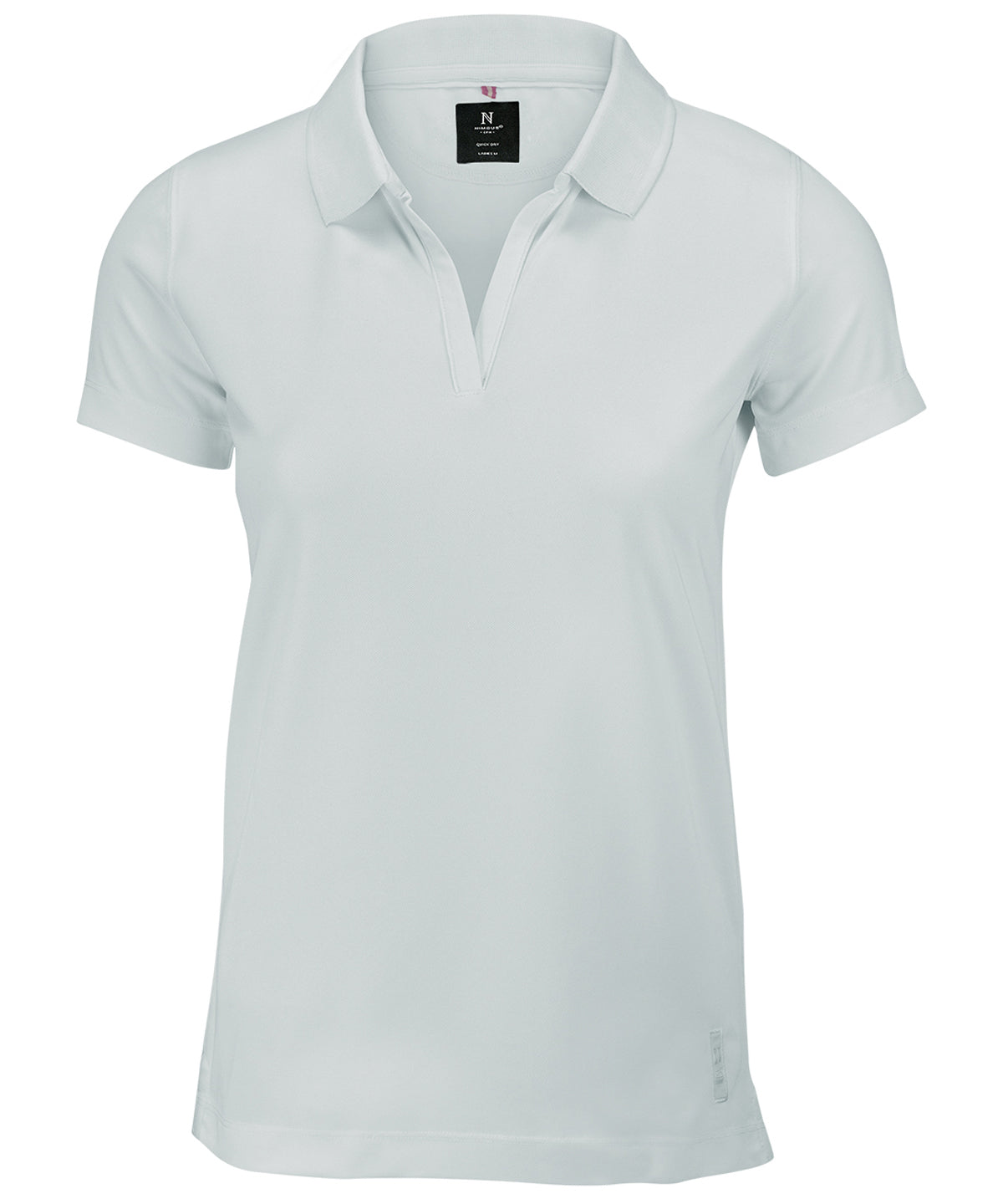 Nimbus Women’s Clearwater – quick-dry performance polo in Ice Grey, front view