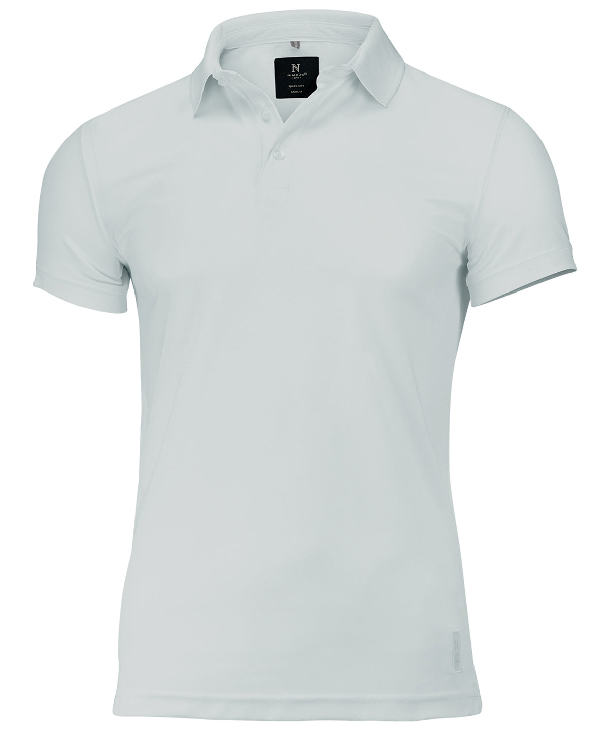 Nimbus Clearwater – quick-dry performance polo in Ice Grey, front view