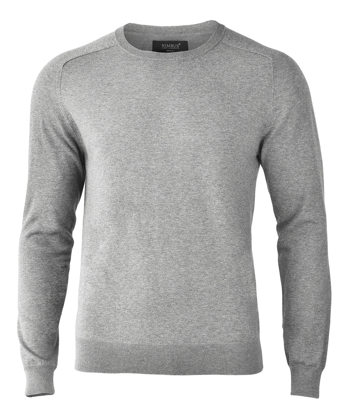 Nimbus Brighton – elegant round neck in Grey Melange, front view