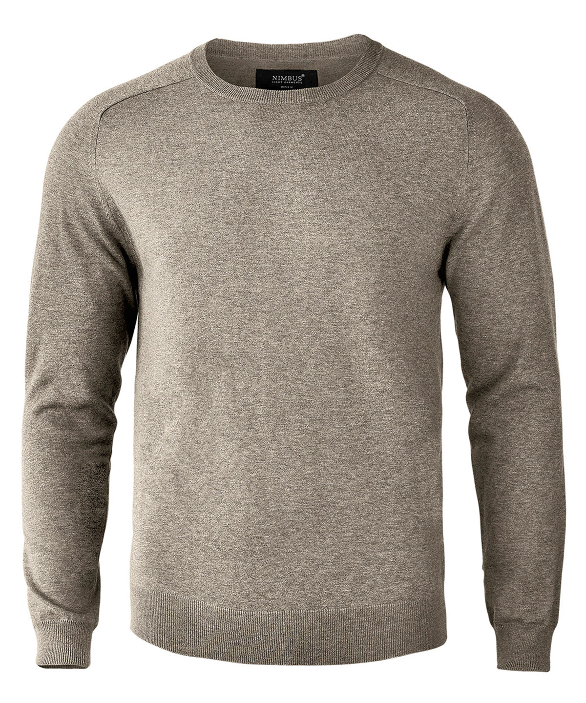 Nimbus Brighton – elegant round neck in Sand Melange, front view