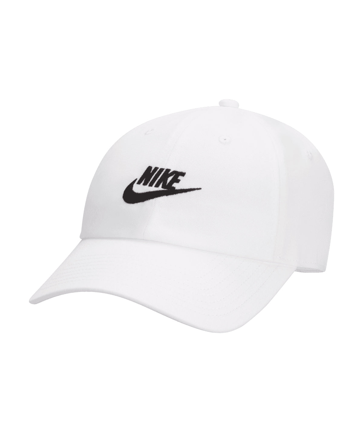 Nike Club cap in White/Black, front view