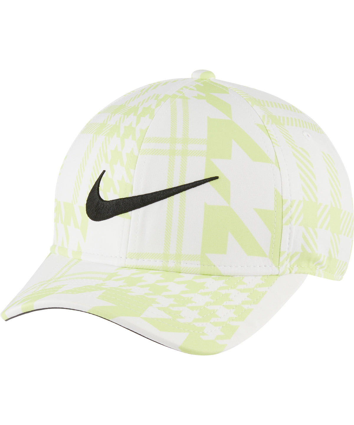 Nike Arobill CLC99 cap in White/Light Lemon Twist/Black, front view