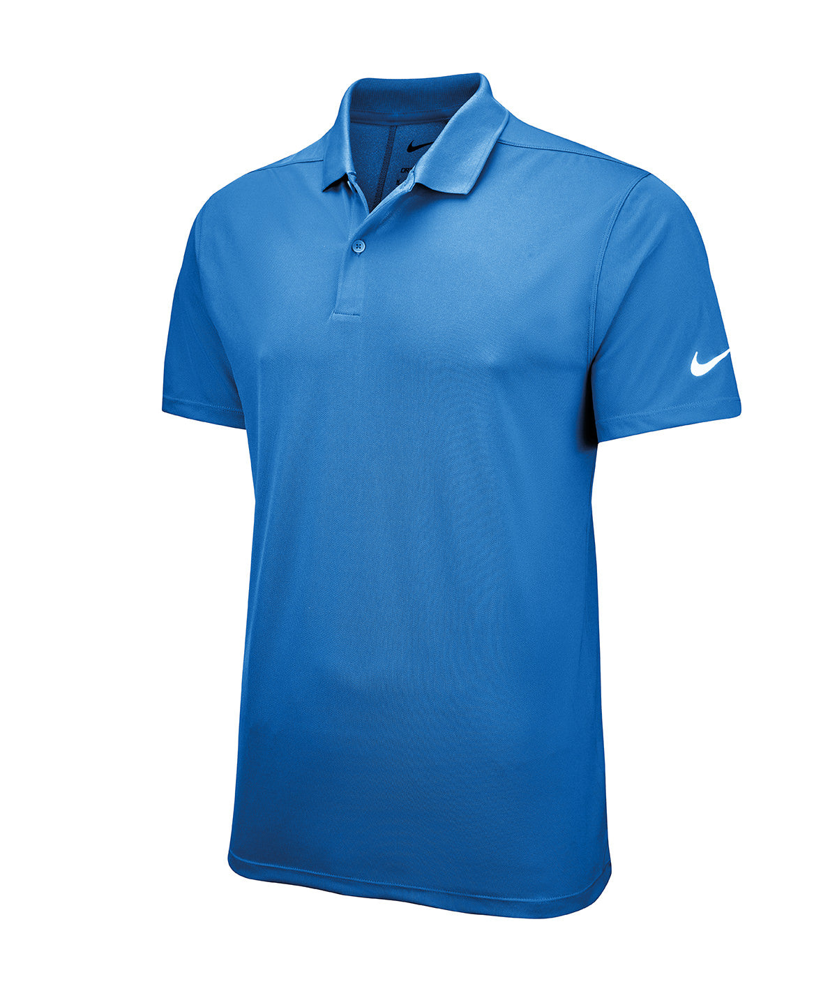 Nike Victory solid polo in Game Royal/White, front view