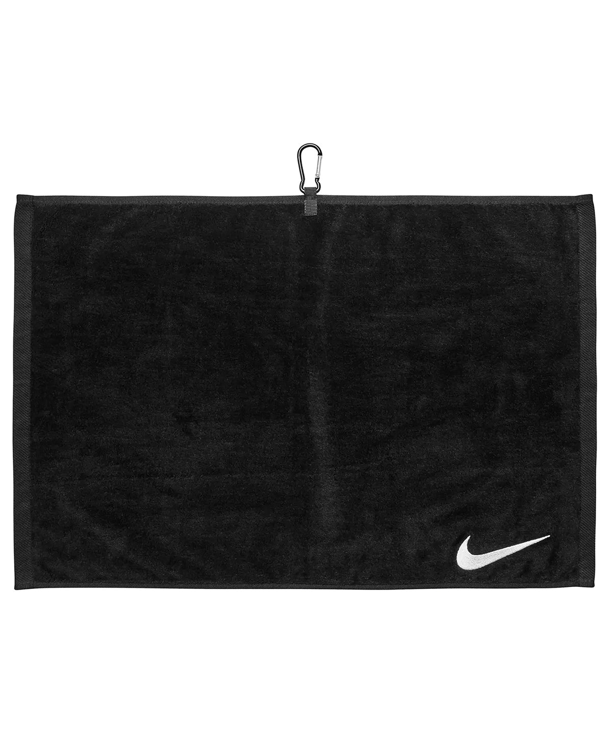 Nike Performance golf towel in Black/White, front view