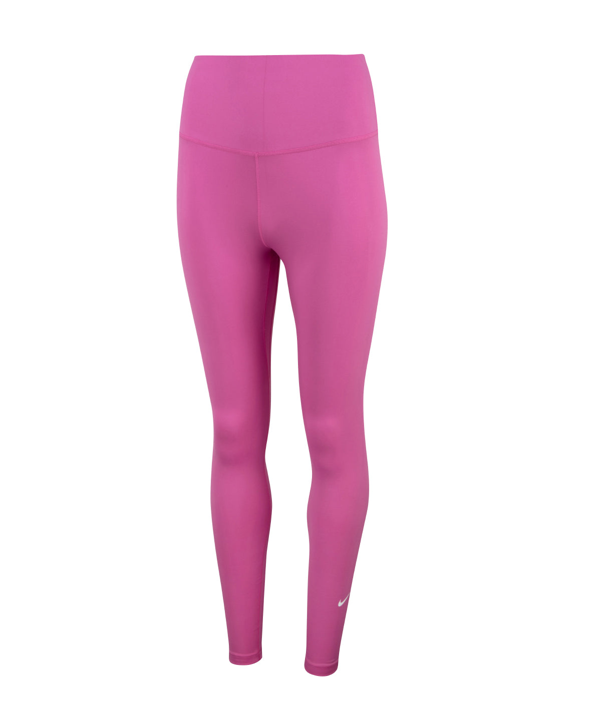 Nike Women’s One Dri-FIT high-rise leggings in Cosmic Fuchsia/White, front view