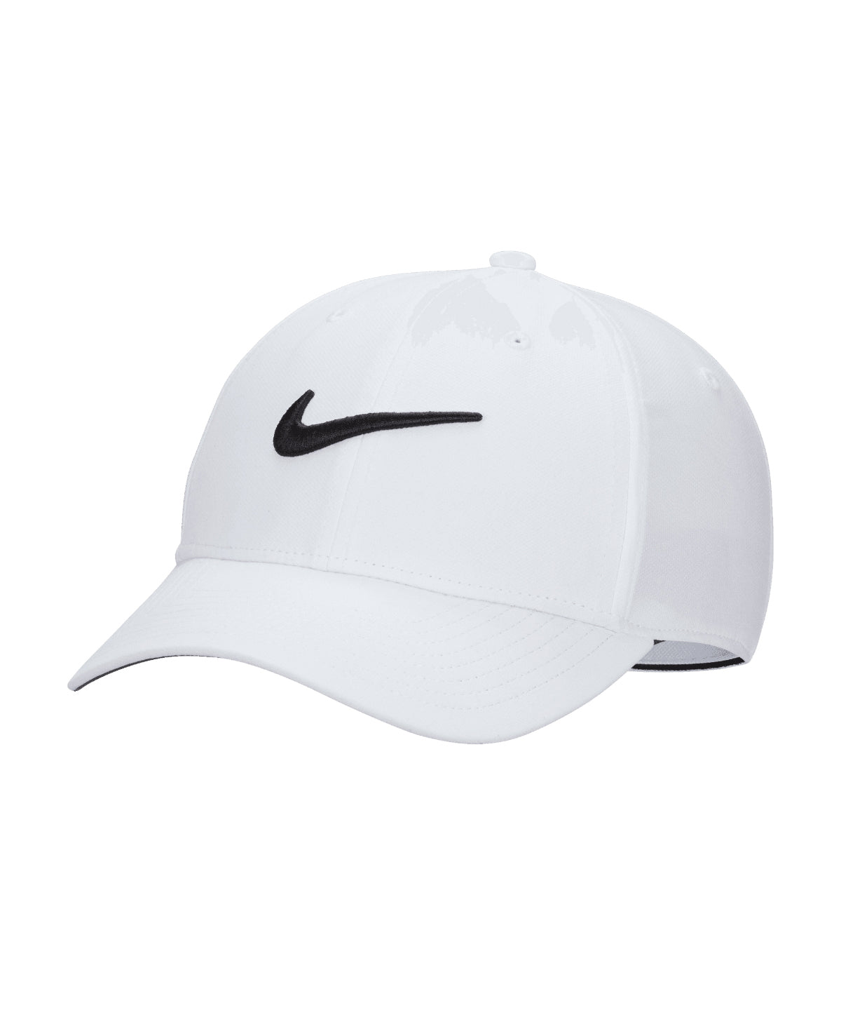 Nike Dri-FIT Club cap in White/Black, front view
