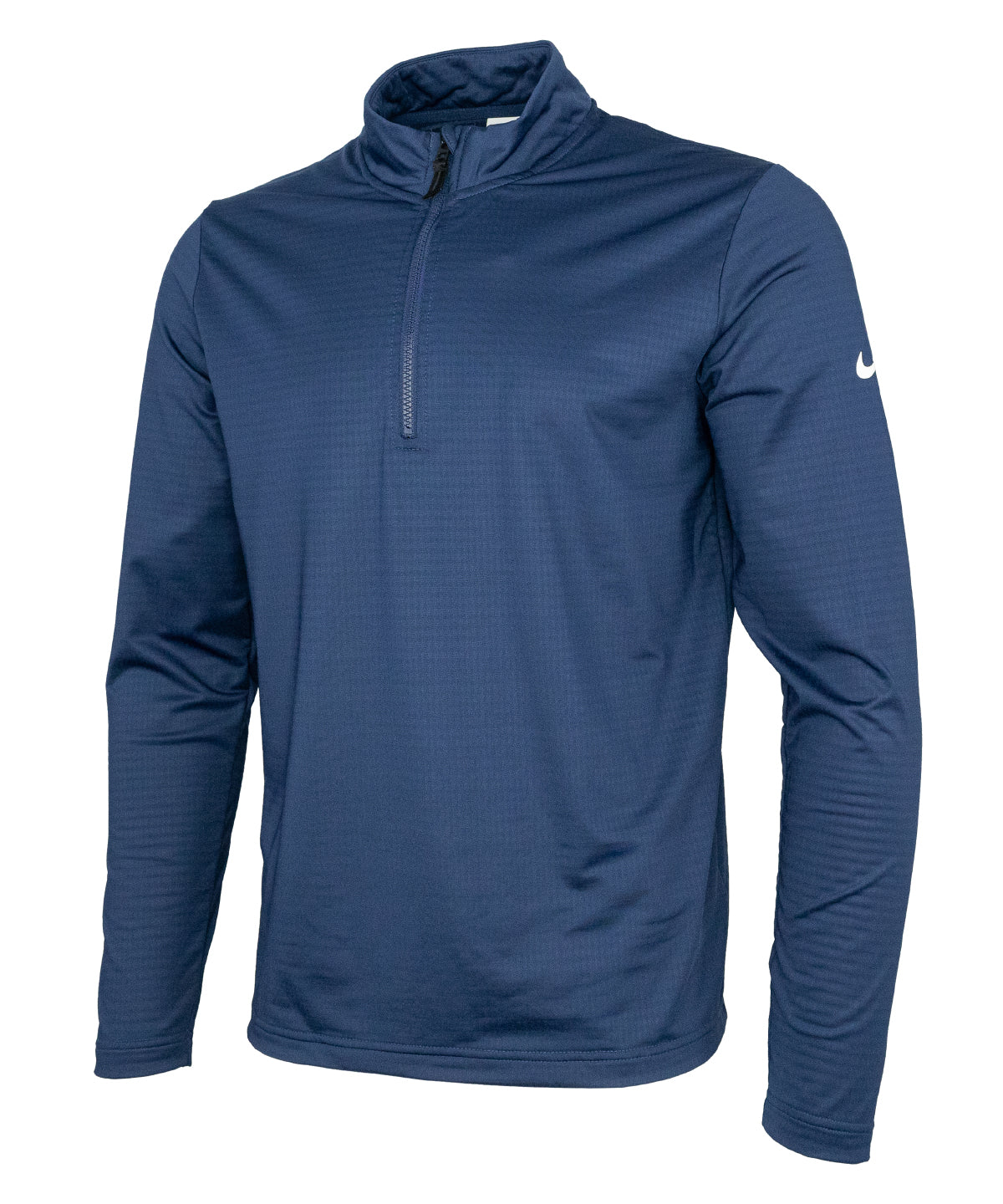 Nike Dri-FIT Victory half-zip top in Midnight Navy/White, front view