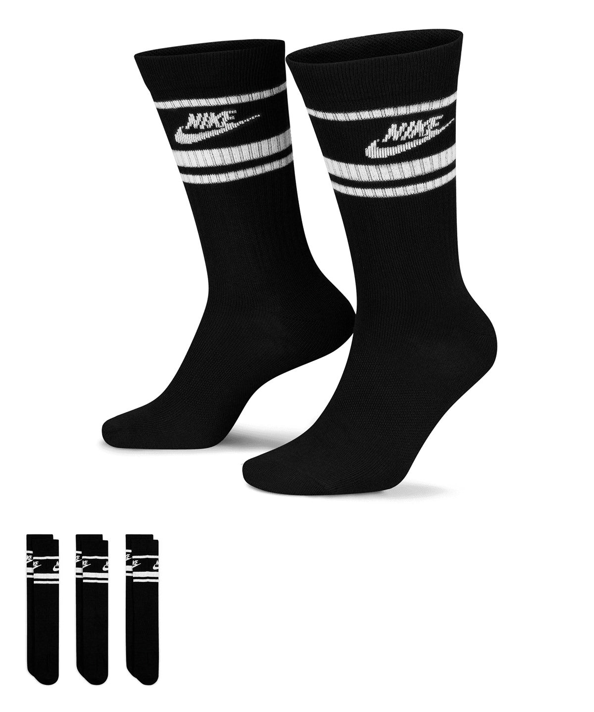 Nike Dri-FIT Sportswear everyday essential socks (3 pairs), lifestyle photo