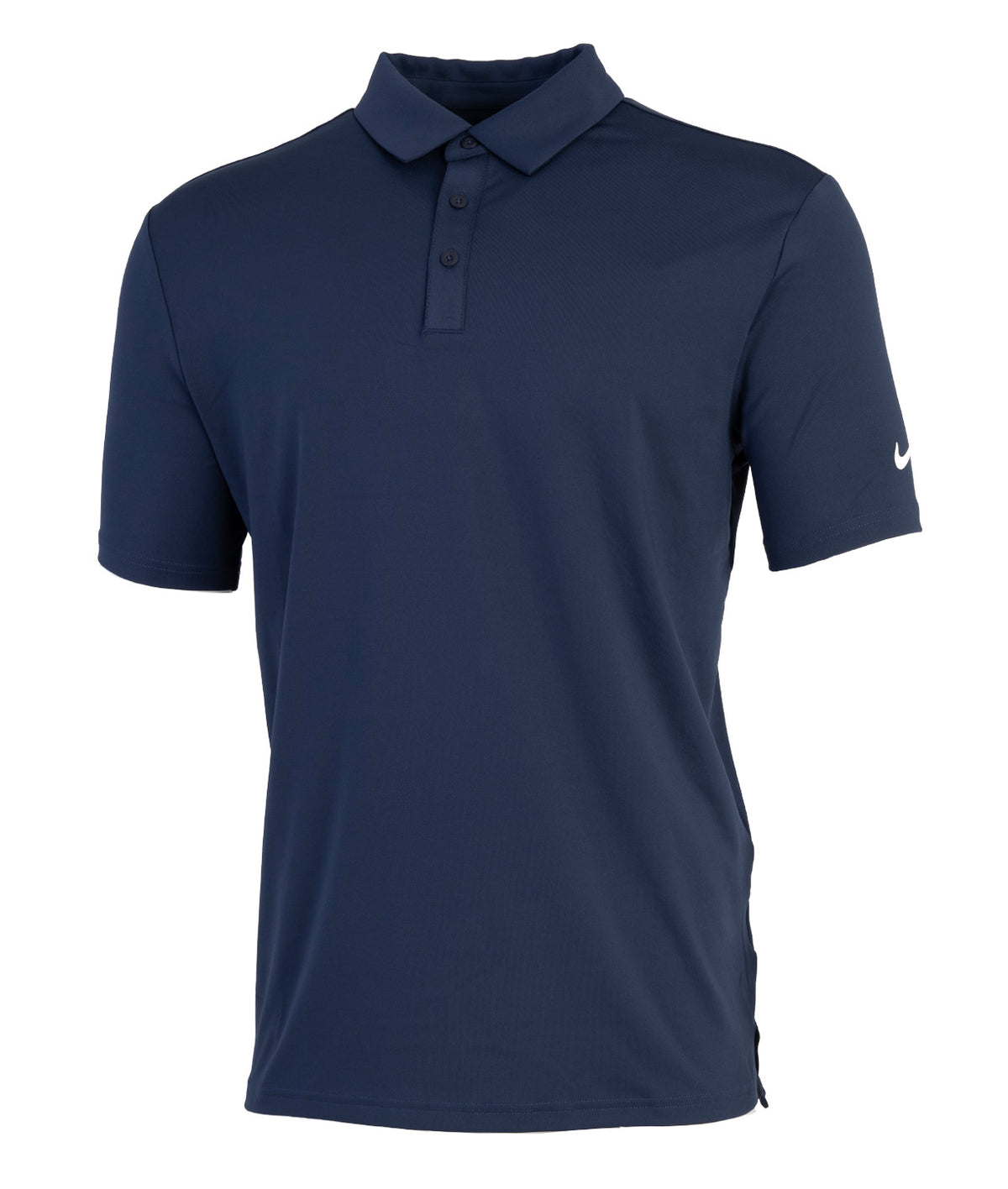 Nike Dri-FIT Tour solid polo in Midnight Navy/White, front view