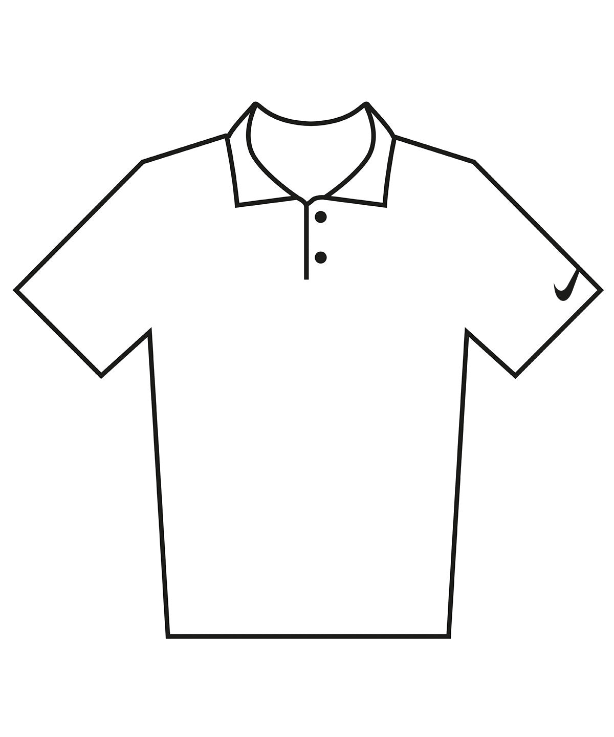 Nike Velocity solid polo in White/Black, front view