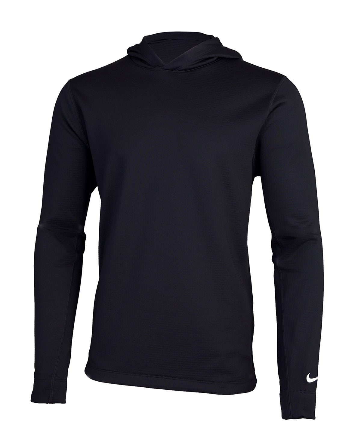 Nike Velocity hoodie in Black/White, front view