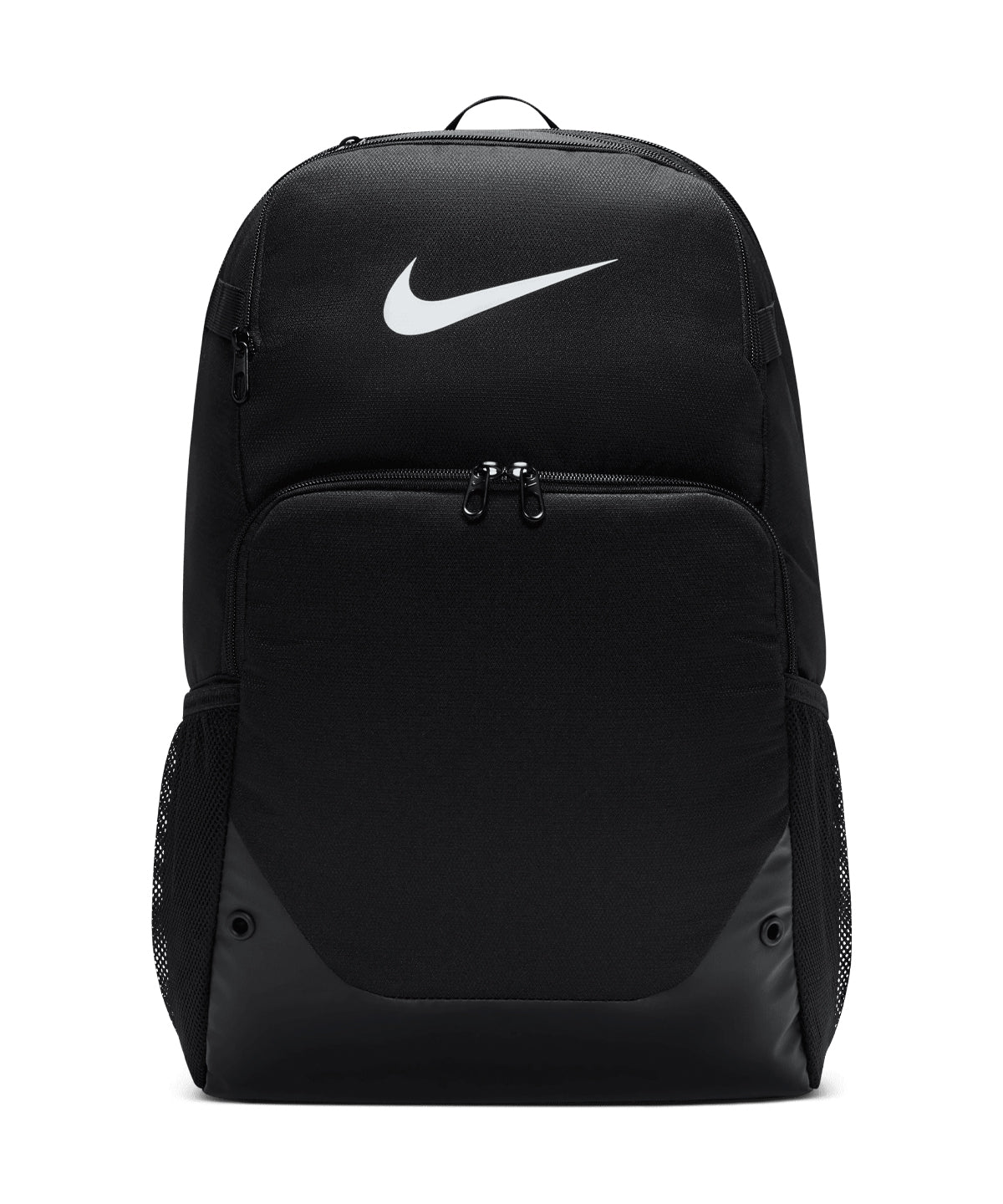 Nike Brasilia XL backpack in Black/Black/White, front view