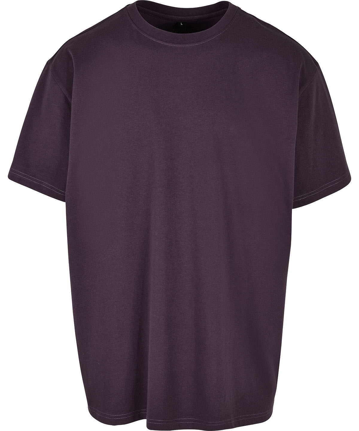 New Morning Studios Oversized Jersey tee in Plum Purple, front view