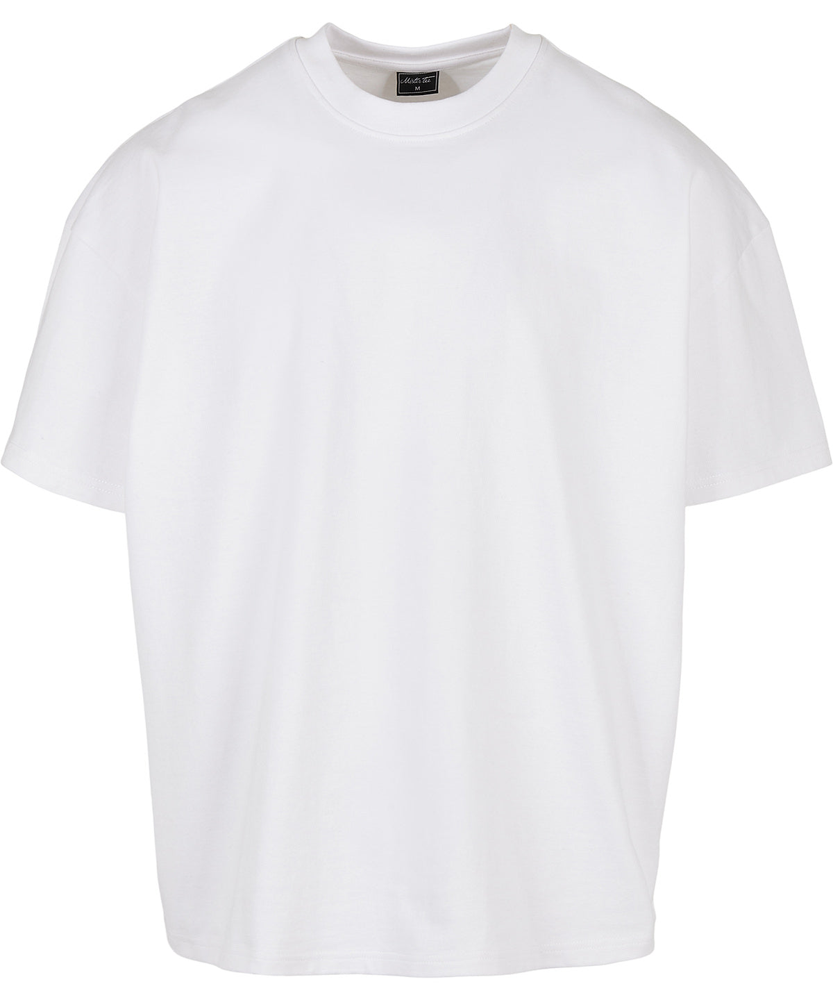 New Morning Studios Heavy Jersey oversized tee in White, front view
