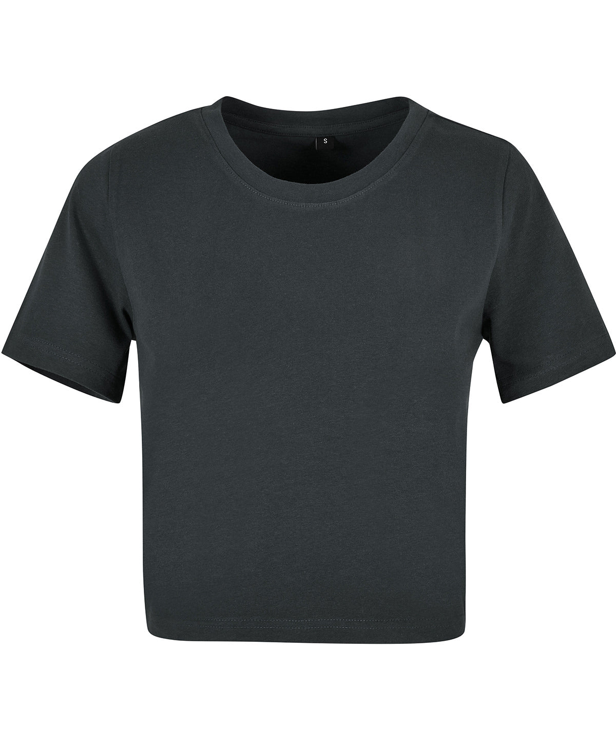 New Morning Studios Women’s cropped tee in Magnet, front view