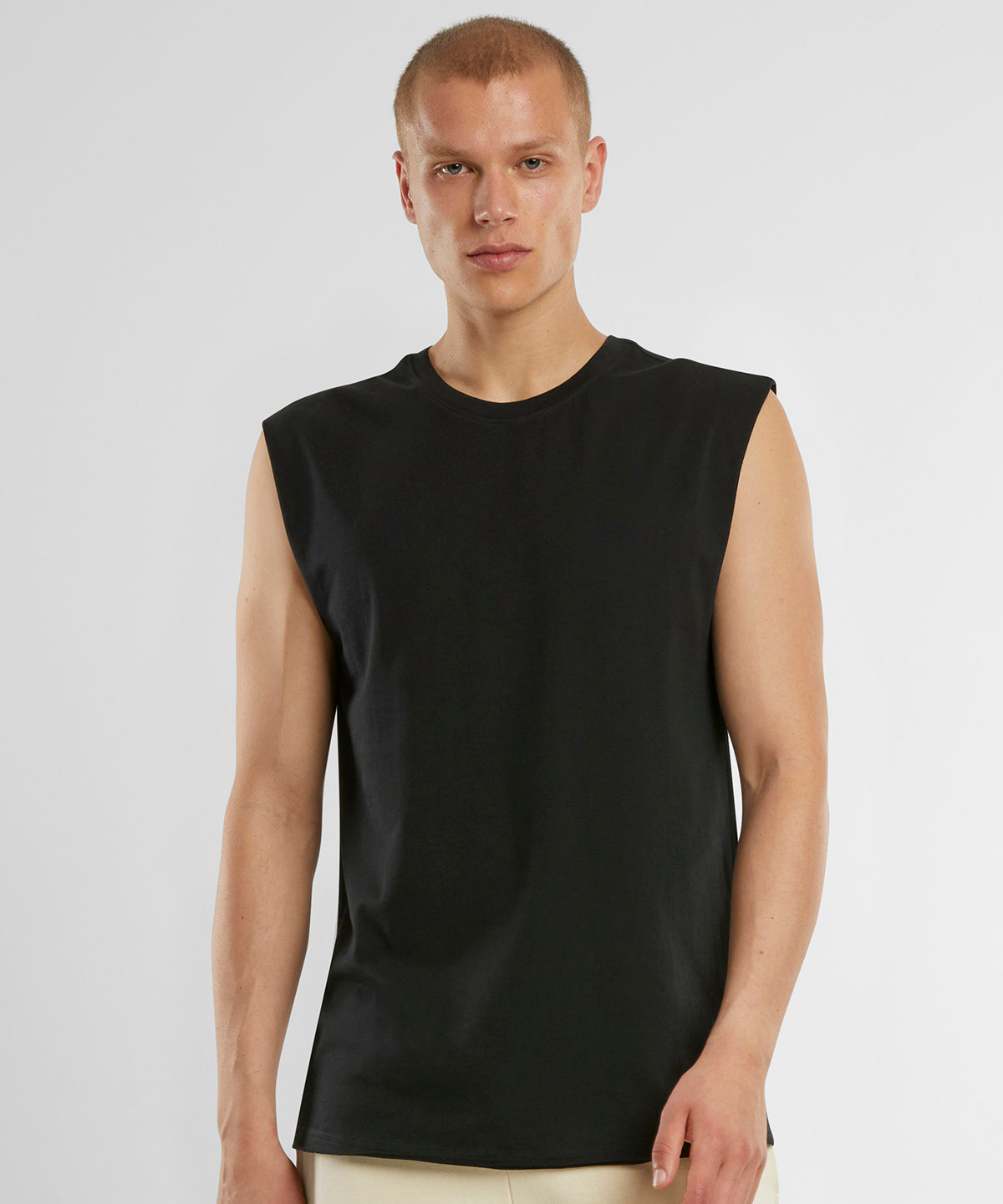 New Morning Studios Sleeveless tee, lifestyle photo