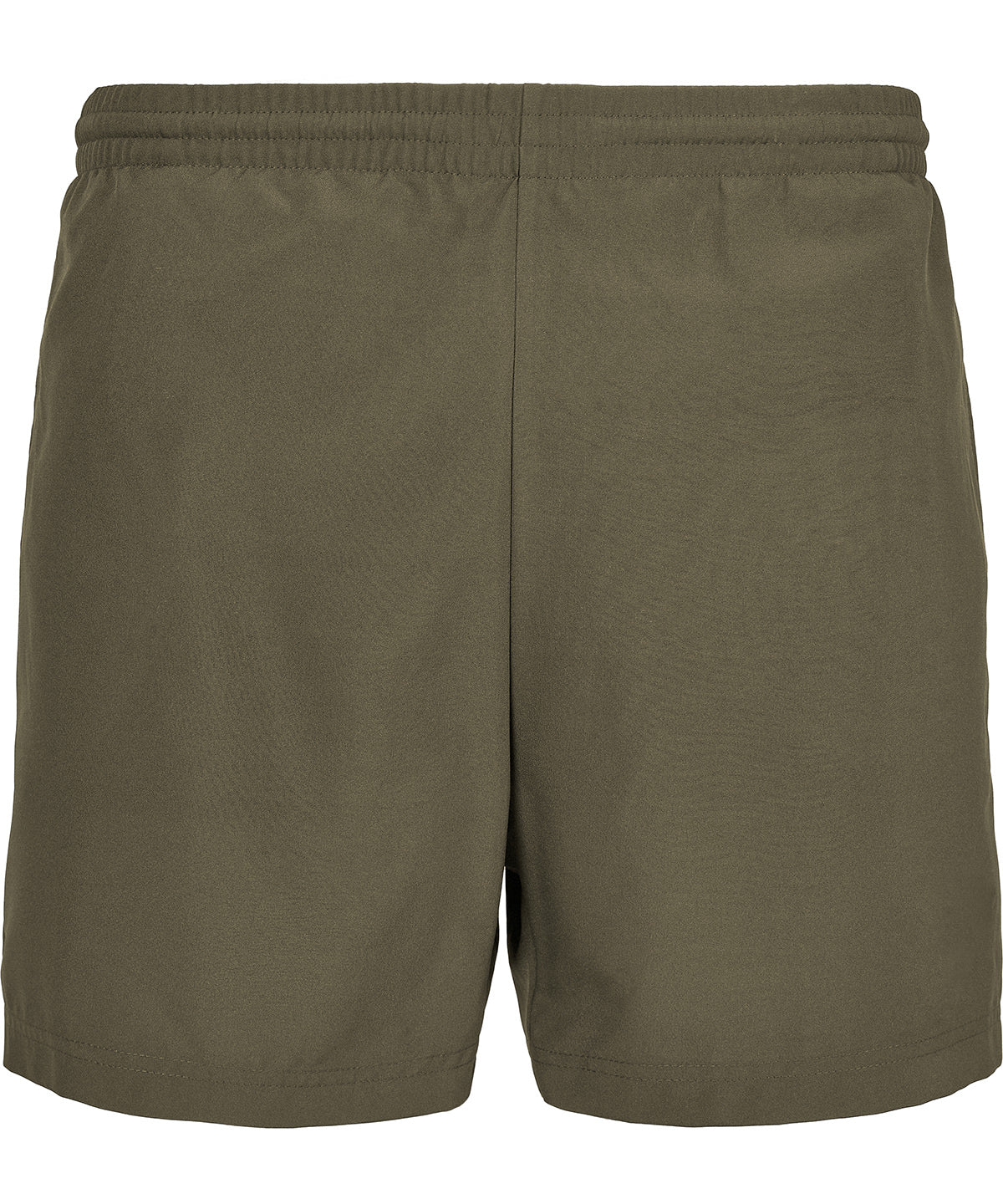 New Morning Studios Basic swim shorts in Olive, front view