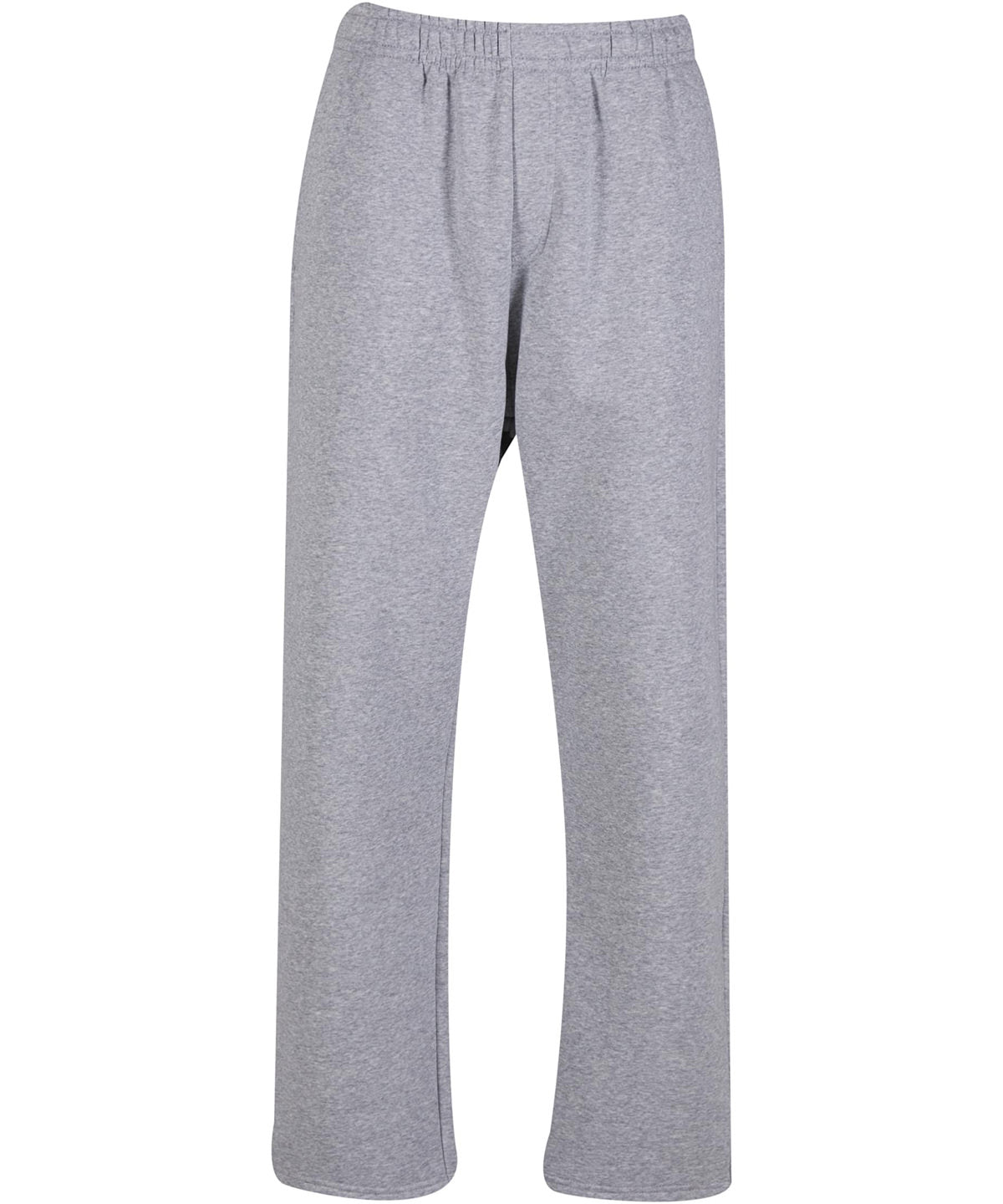 New Morning Studios Basic track pants in Heather Grey, front view