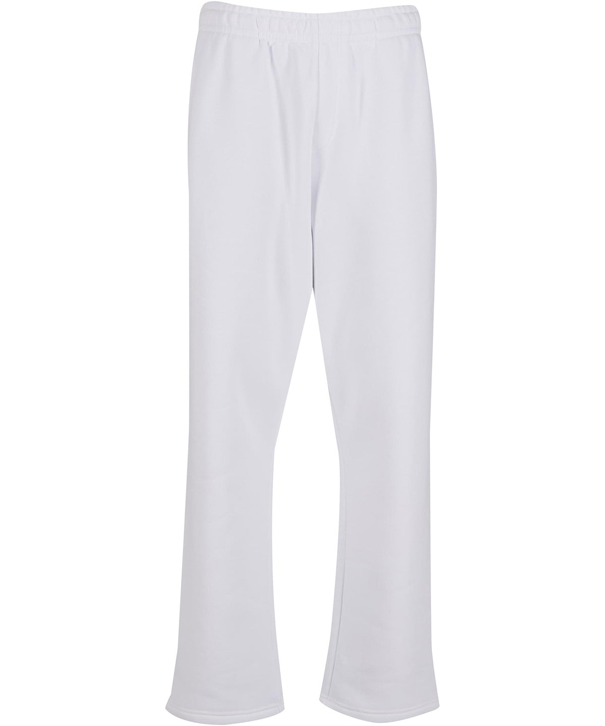 New Morning Studios Basic track pants in White, front view