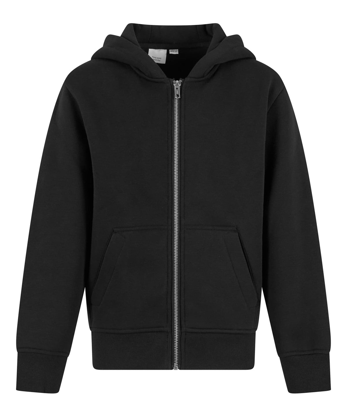 New Morning Studios Kids oversized hoodie in Black, front view